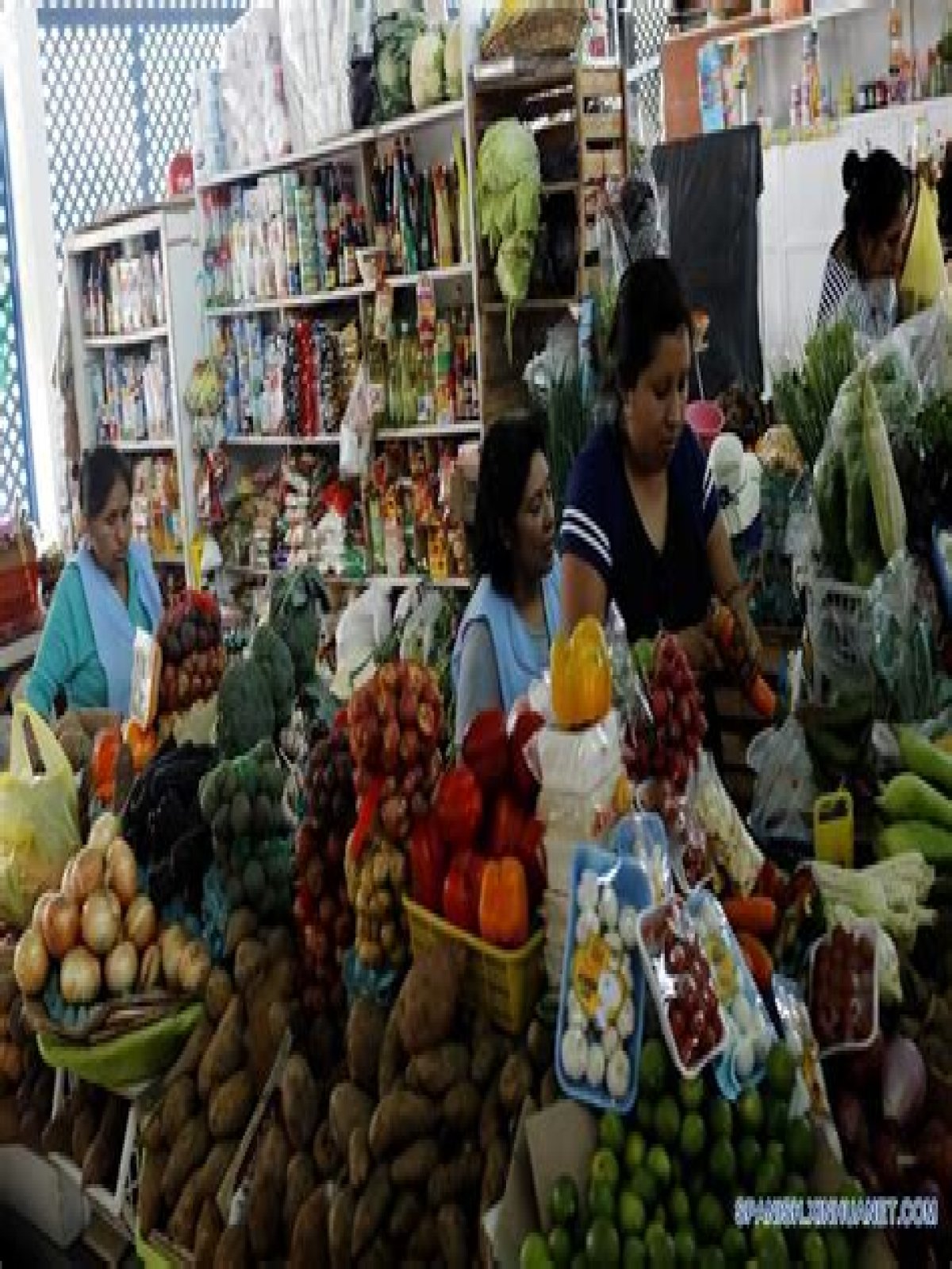El mercado de San Bartolo en Perú