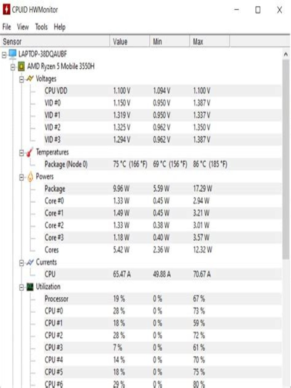 What is the ideal CPU temperature range?